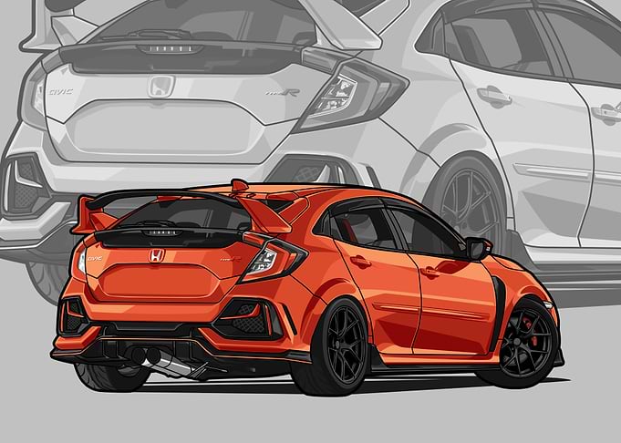 civic type r orange