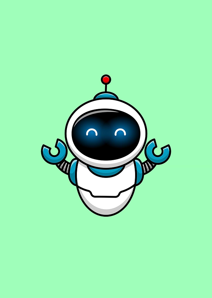 Cute Robot Cartoon