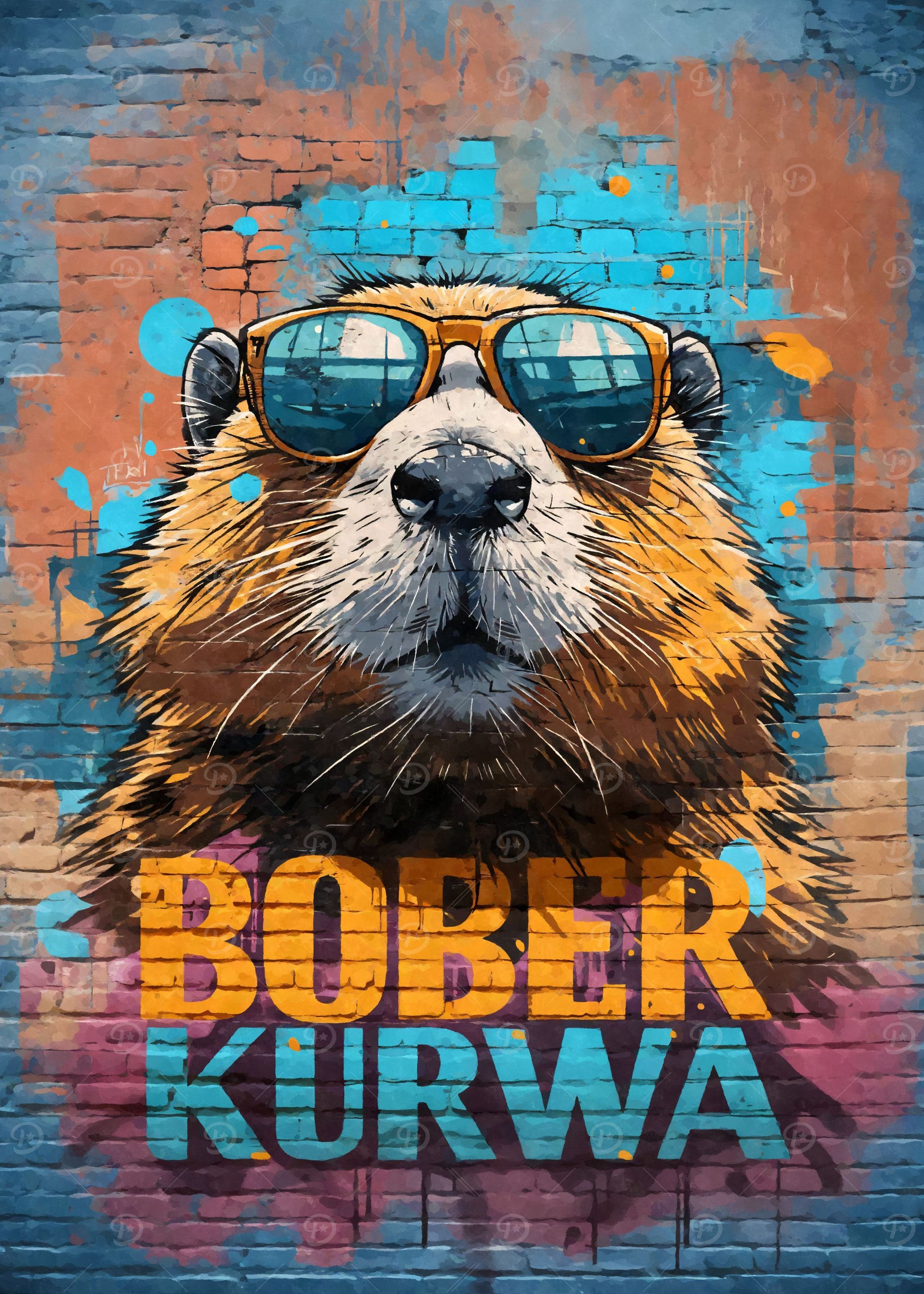 Bober Kurwa Graffiti Funny