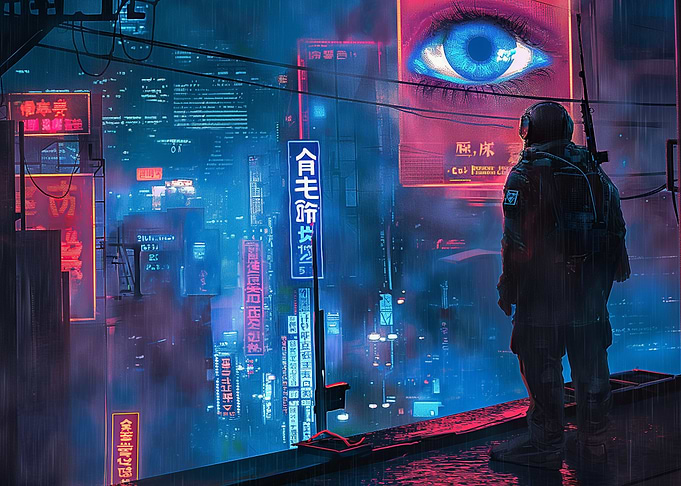 Cyberpunk Soldier City