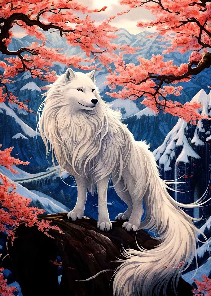 wolf cherry blossom