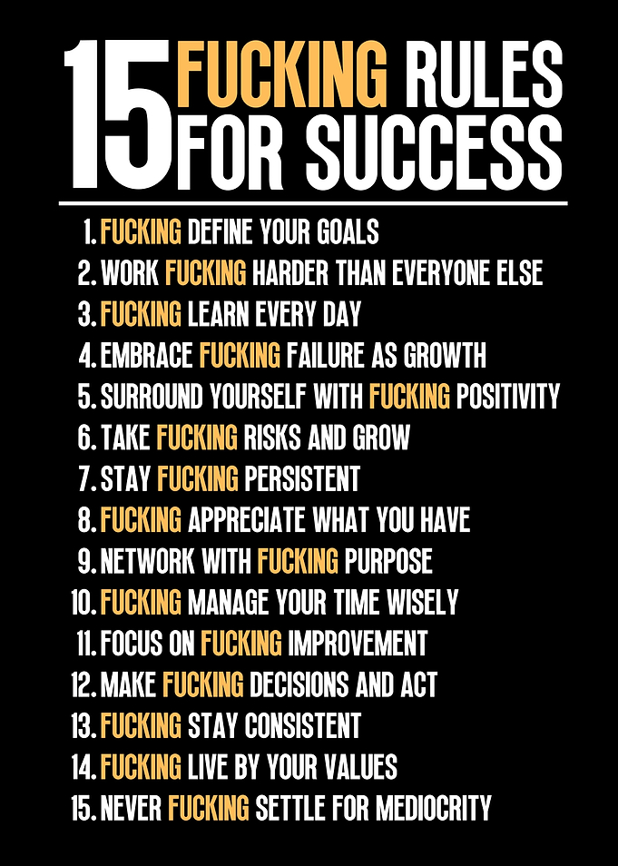 15 Rules For Success