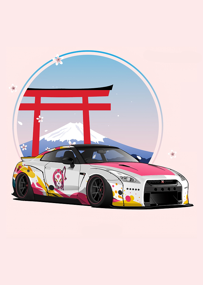 nissan gtr x fox mask
