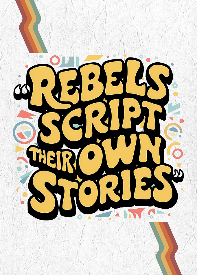 Groovy Doodle Rebel Quote