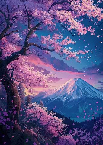 Sakura Japan Night Mount