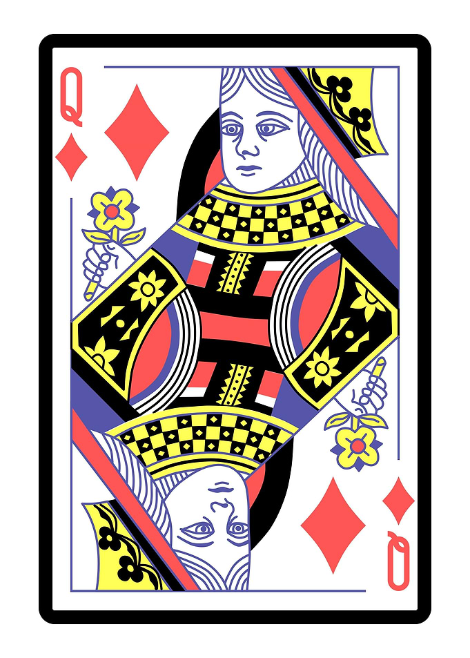 Queen of Diamonds Card