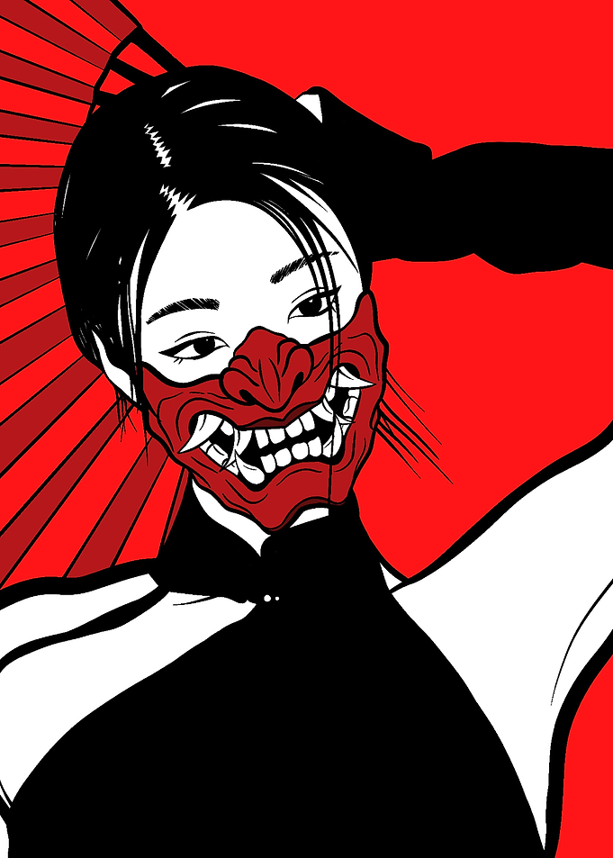 Mask woman