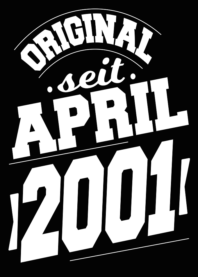April 2001 23 Jahre