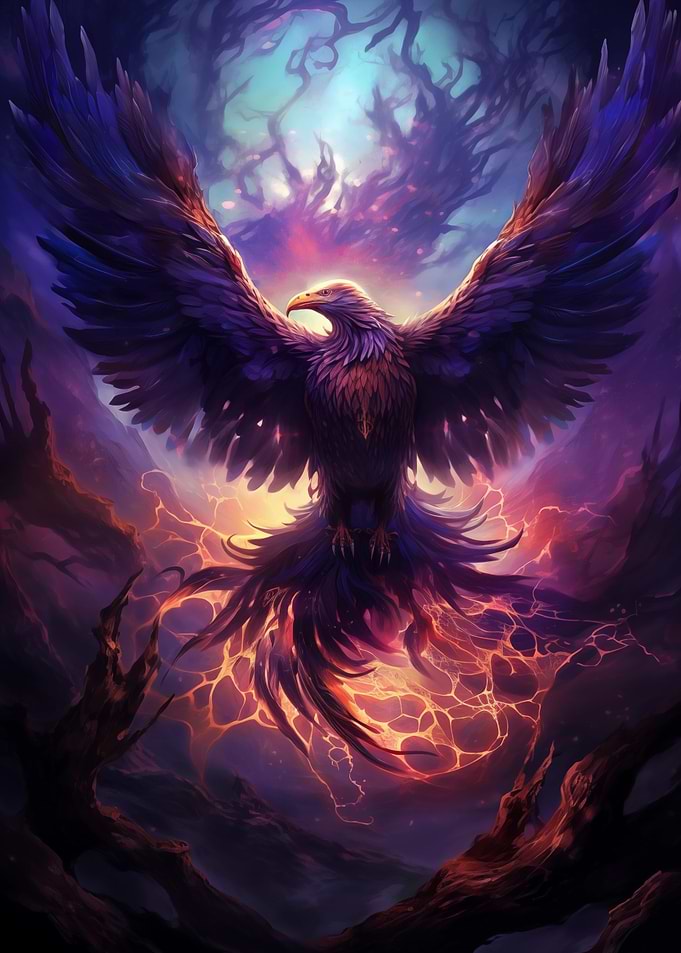Mystical Phoenix Bird