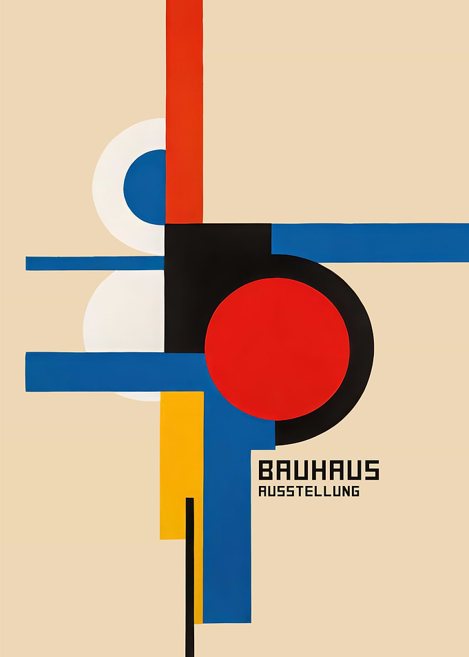 Geometric Bauhaus Poster