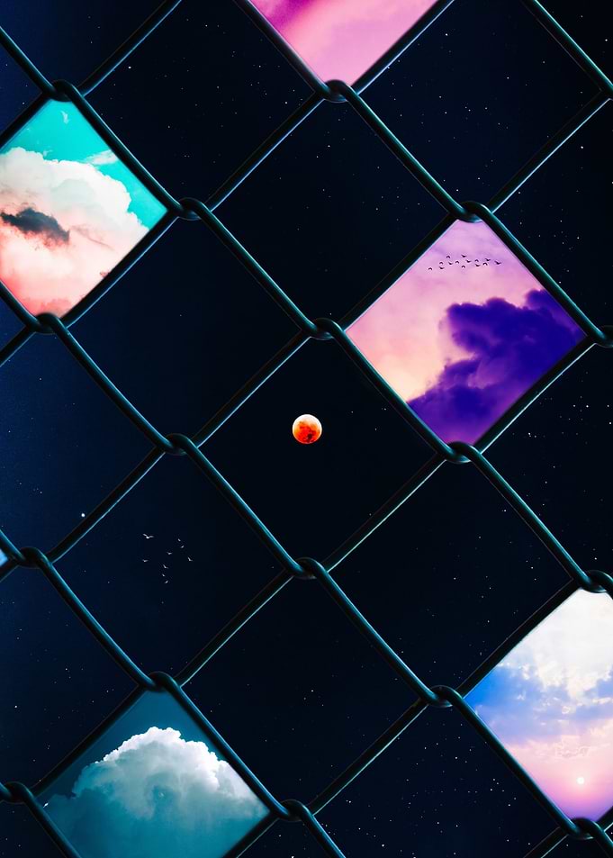 Mesh and poetic skies
