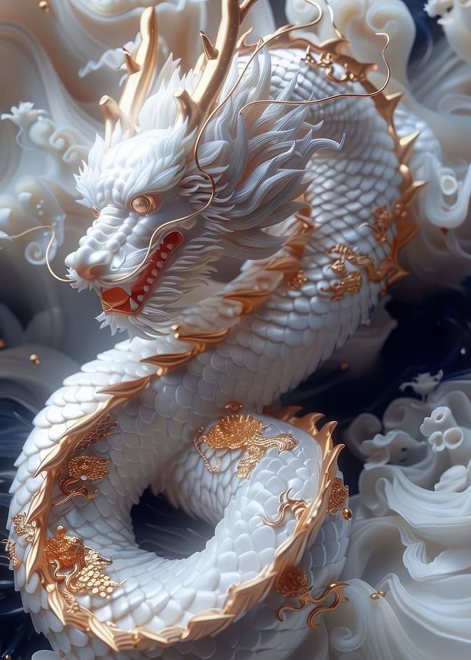 auspicious Dragon gold