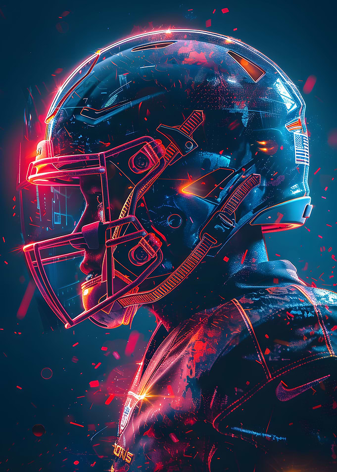 Neon Gridiron Glory