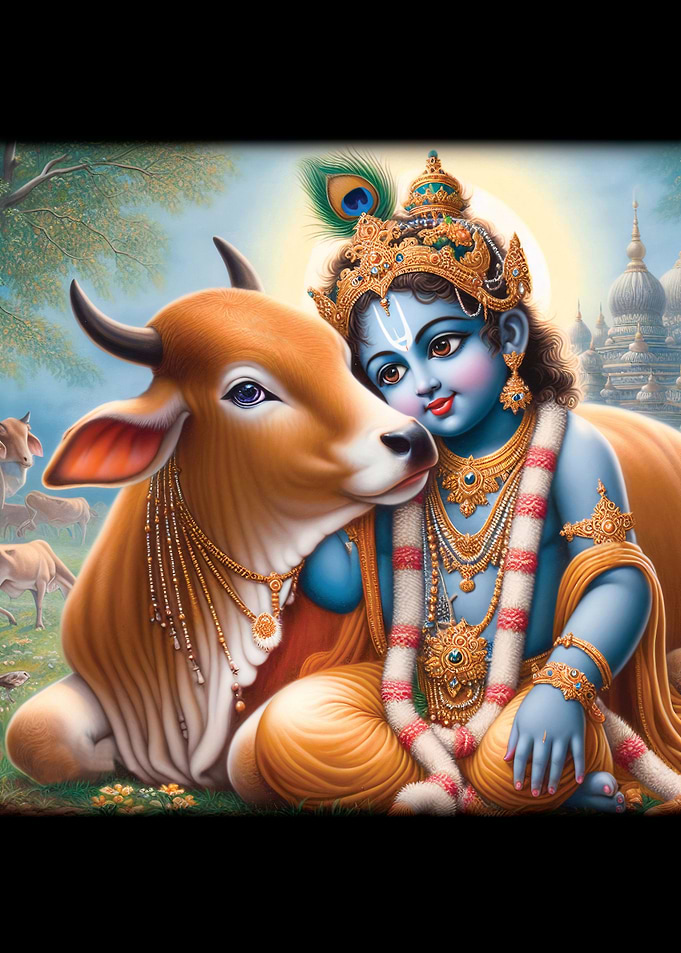 KRISHNA WITH COW