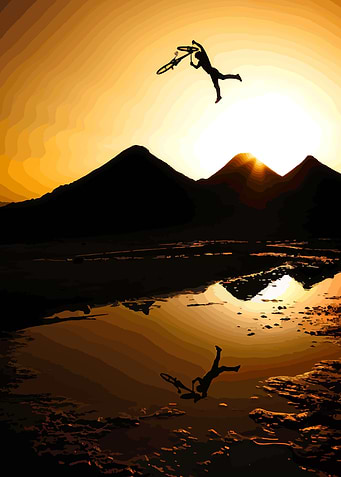 freestyle at sunset