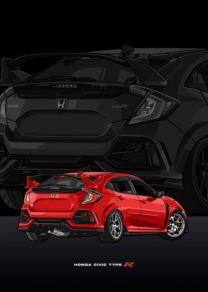 honda civic type r red
