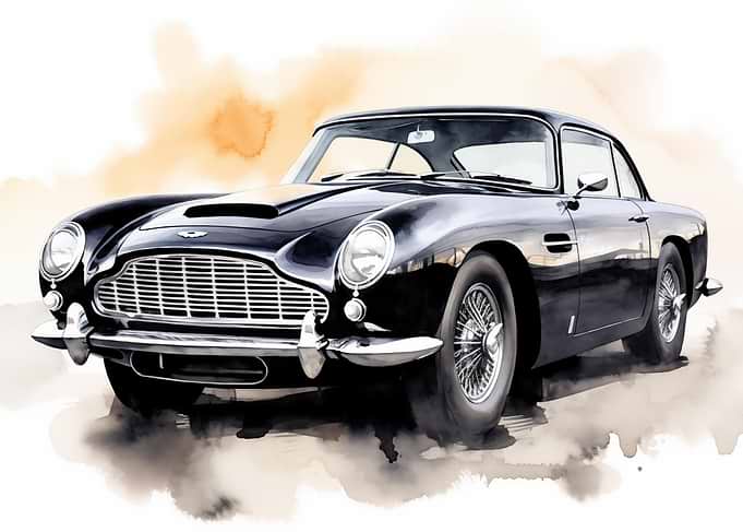 Black Aston Martin Db5 Car