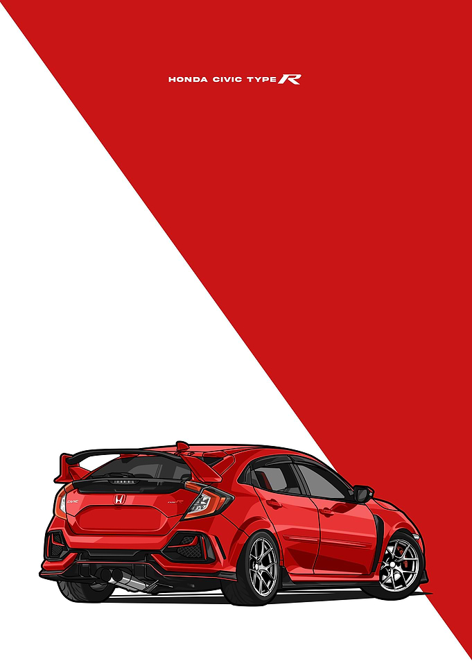 honda civic type r red
