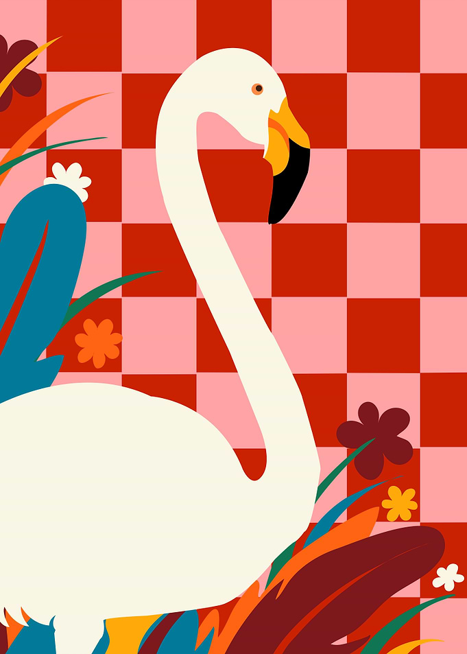 Checkers The Great Egret