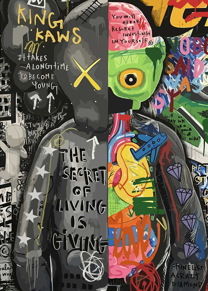 Kaws graffiti