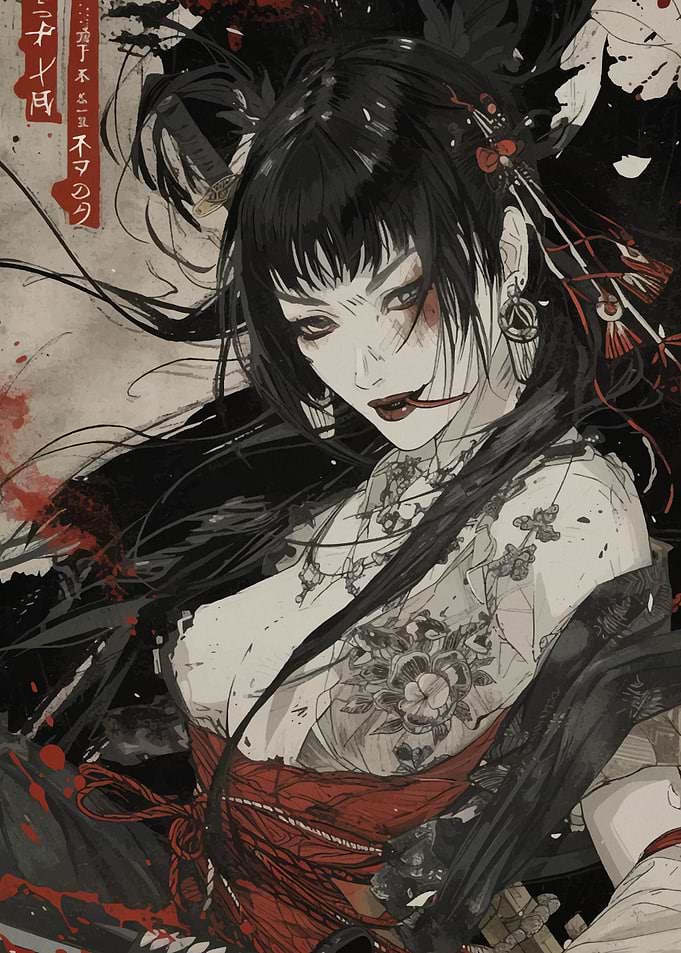 Geisha Japanese Warrior