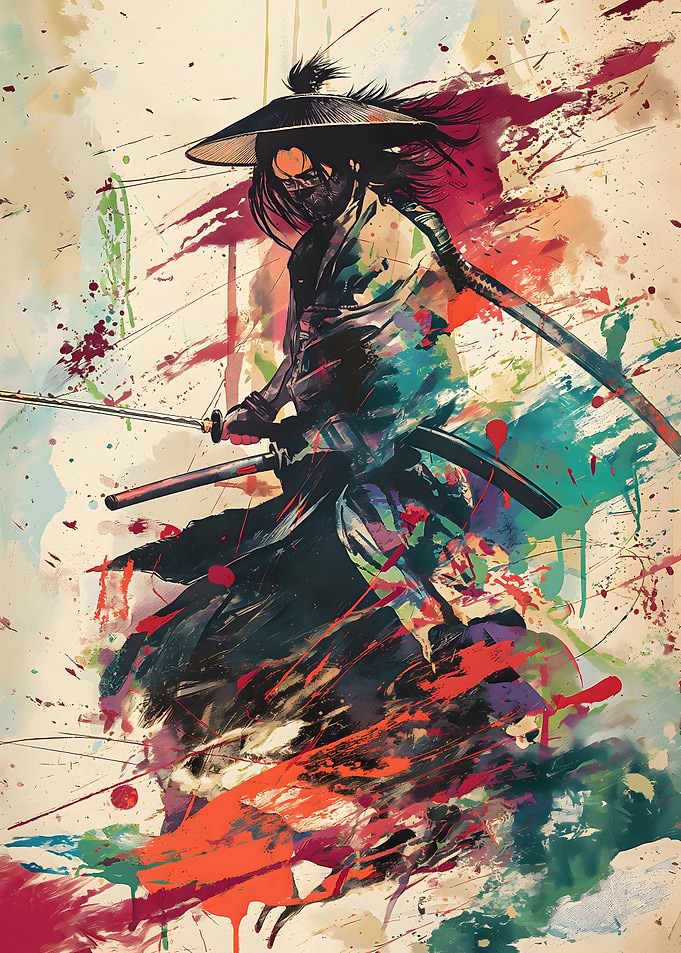 Japanese Samurai Paint