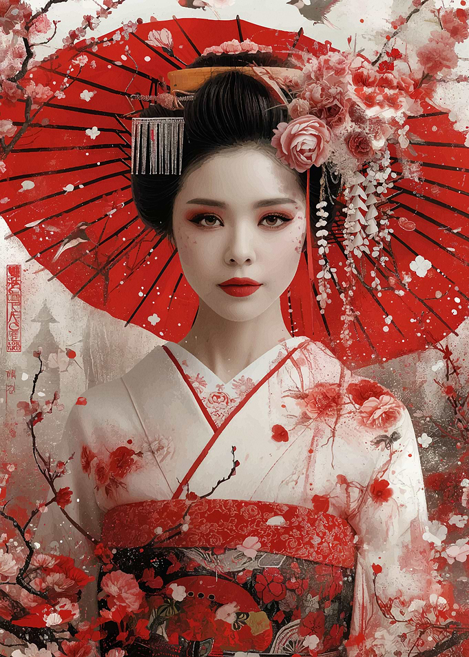 Geisha Japanese Warrior