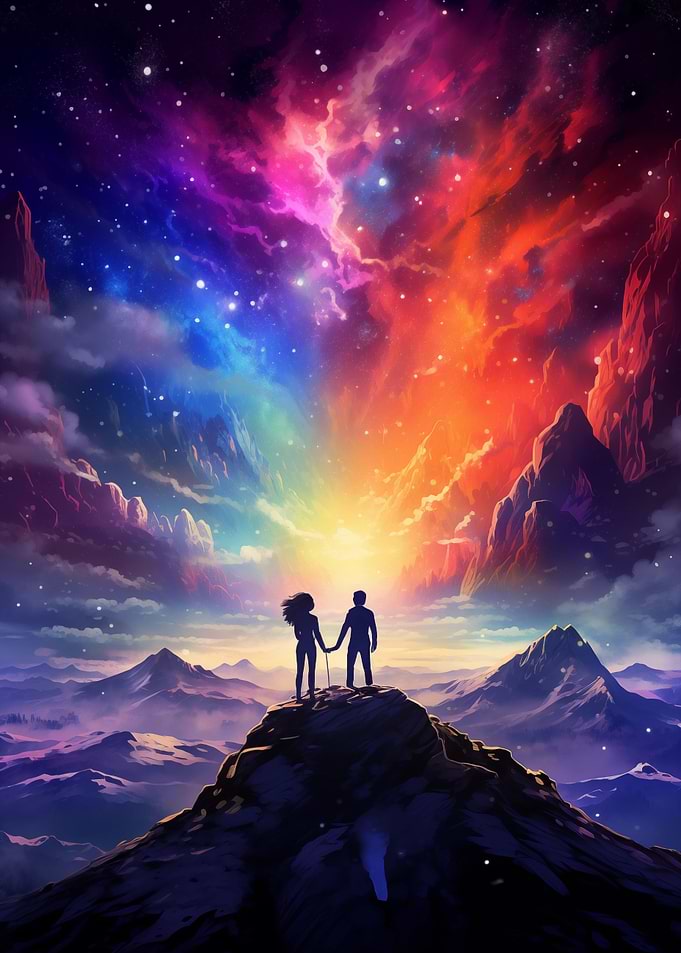 Fantasy Stream Of Galaxy