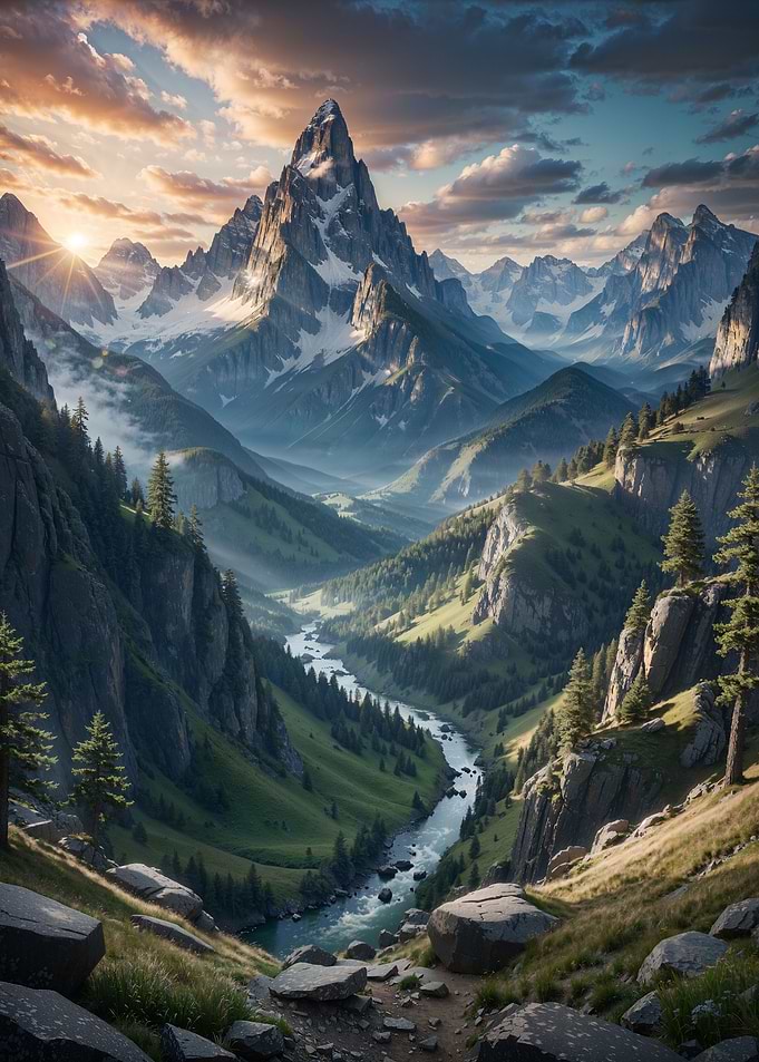 The mountain