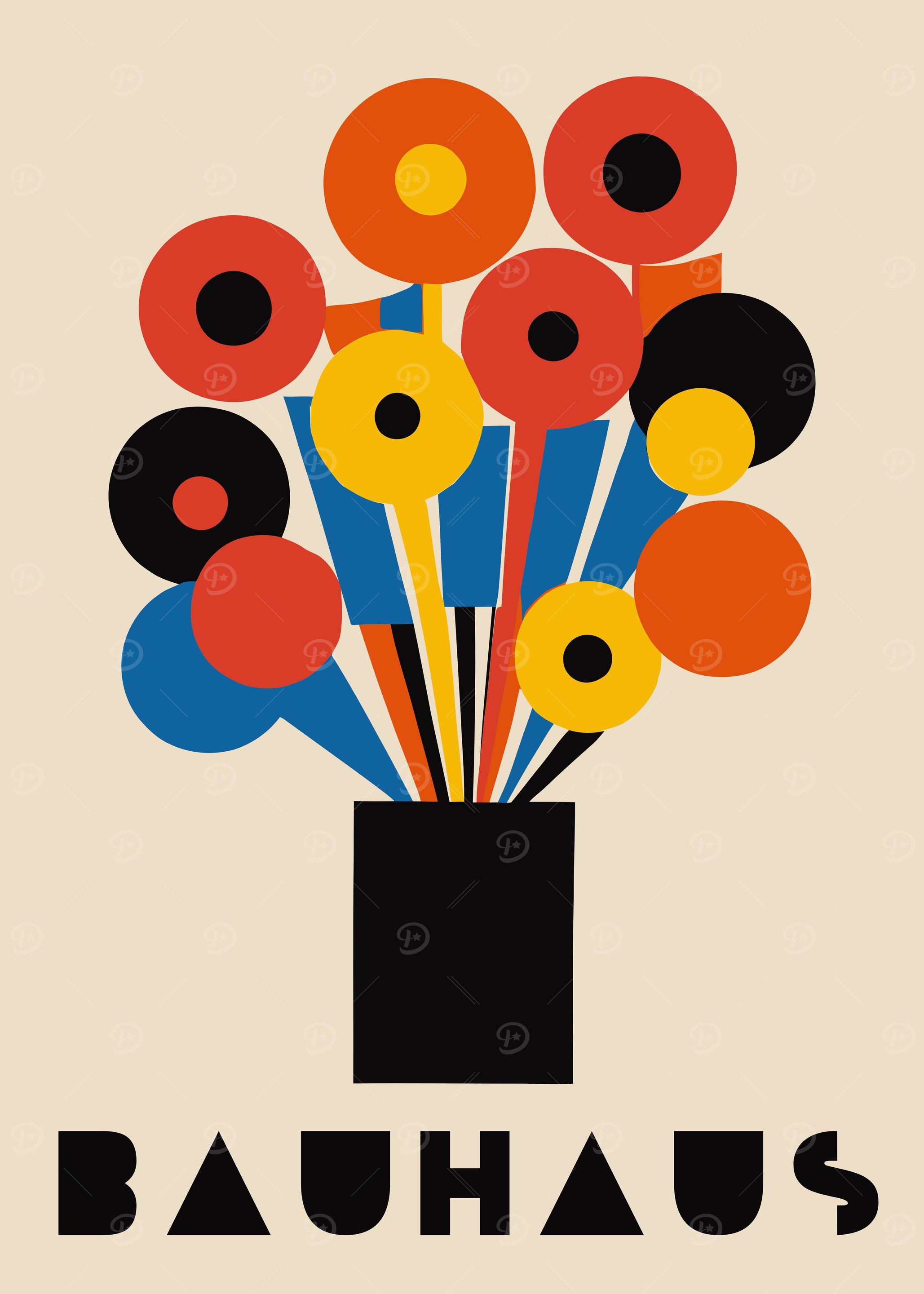 BAUHAUS BOUQUET POSTER