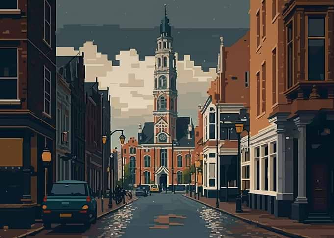 Groningen City Pixel Art