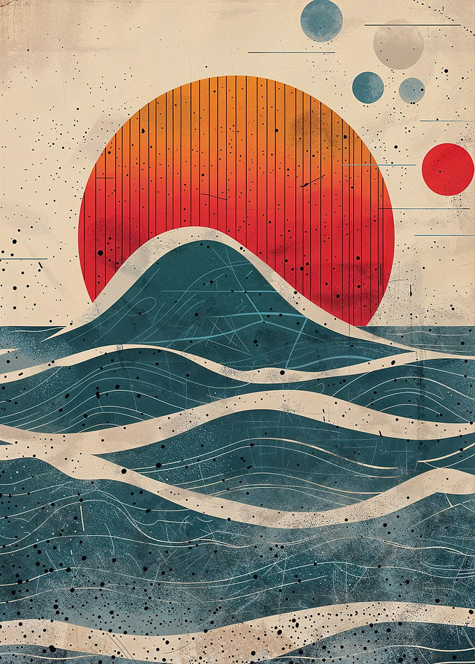 Sunset Waves