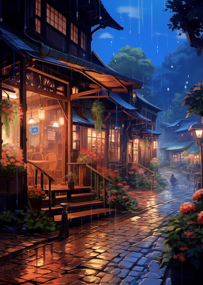 Village Rain Street