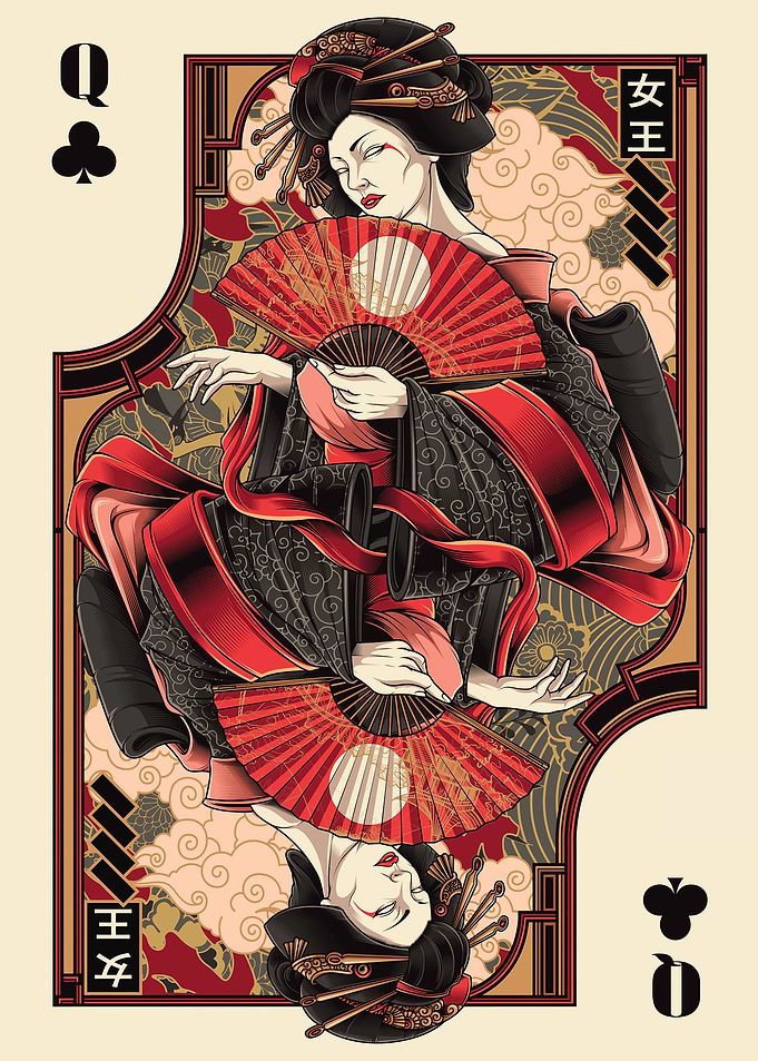 queen of clubs card