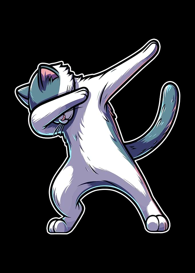 Dabbing Cat