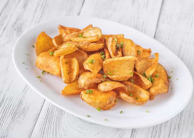 Portion of potato dippers