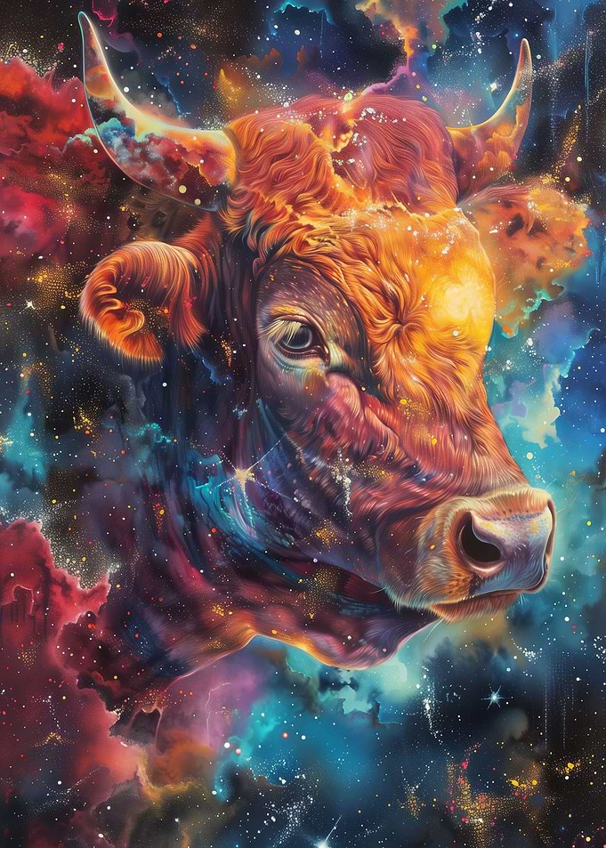 Cosmic Cow Art