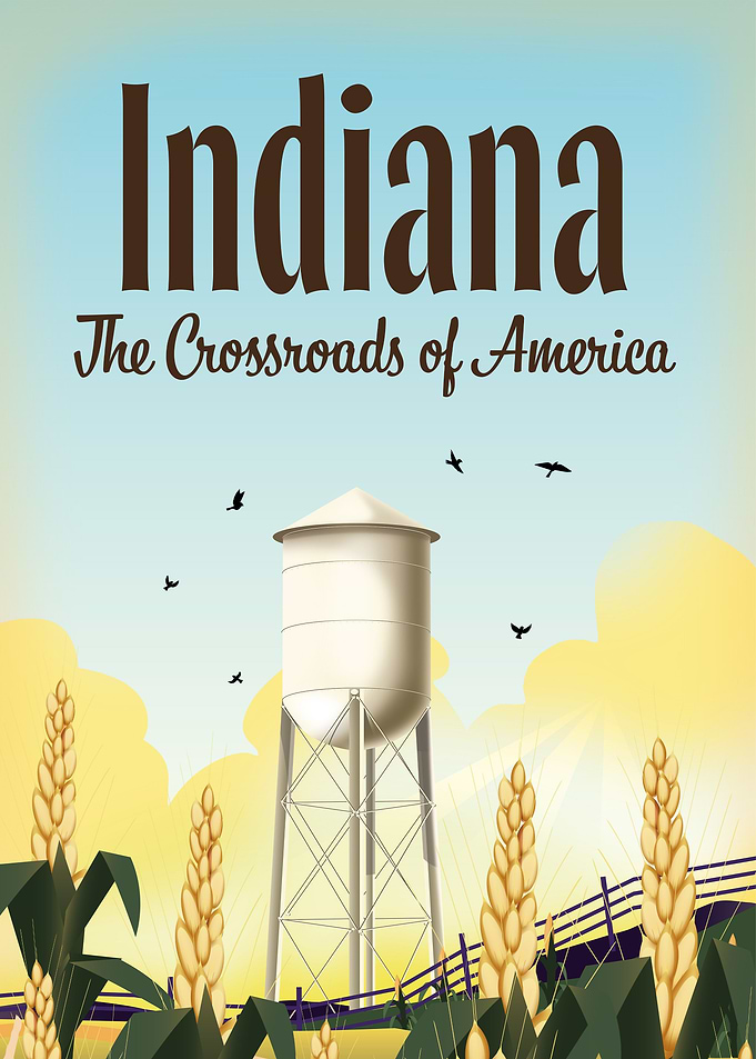 Indiana Travel poster