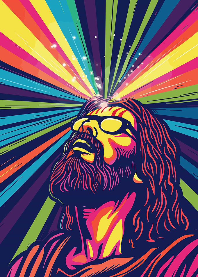 Jesus Psychedelic Art