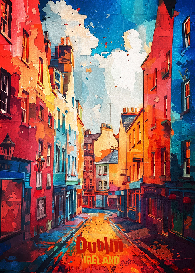 Dublin Art Poster