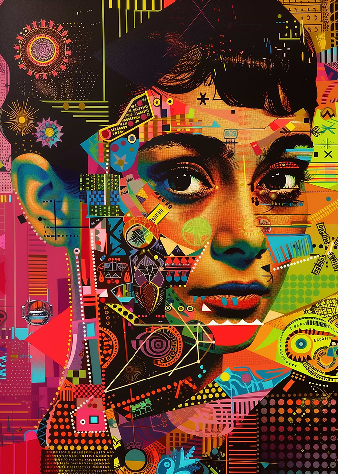 Psychedelic Audrey Hepburn
