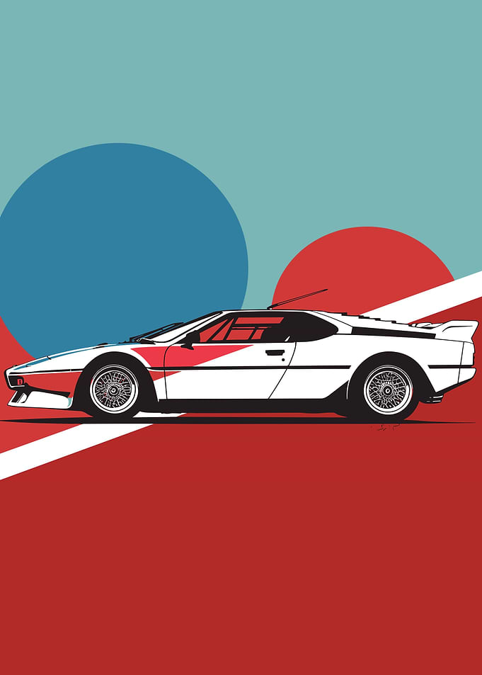 BMW M1 Procar 1980 Pop Art