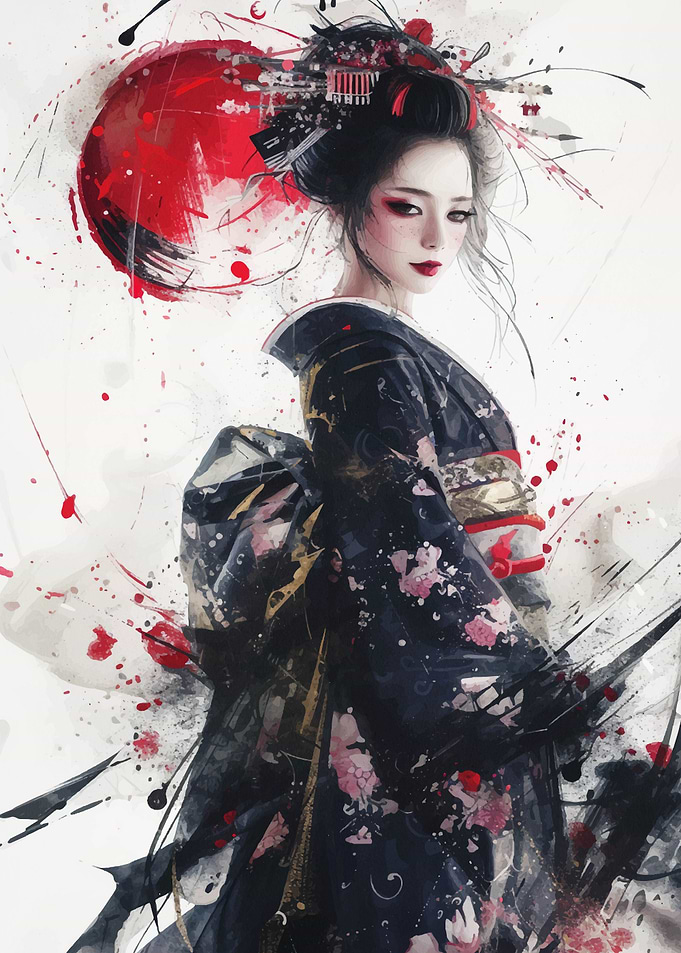 Geisha Japanese Samurai