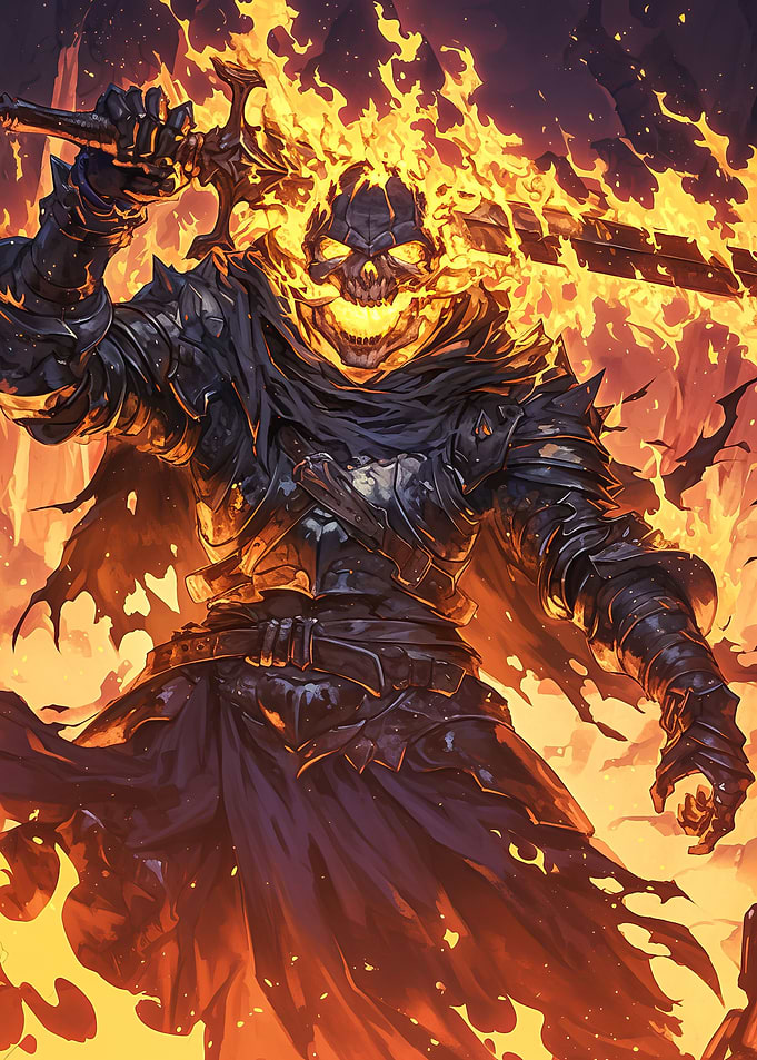 Fire Skeleton