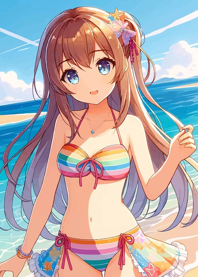 Anime Girl on a Vacation