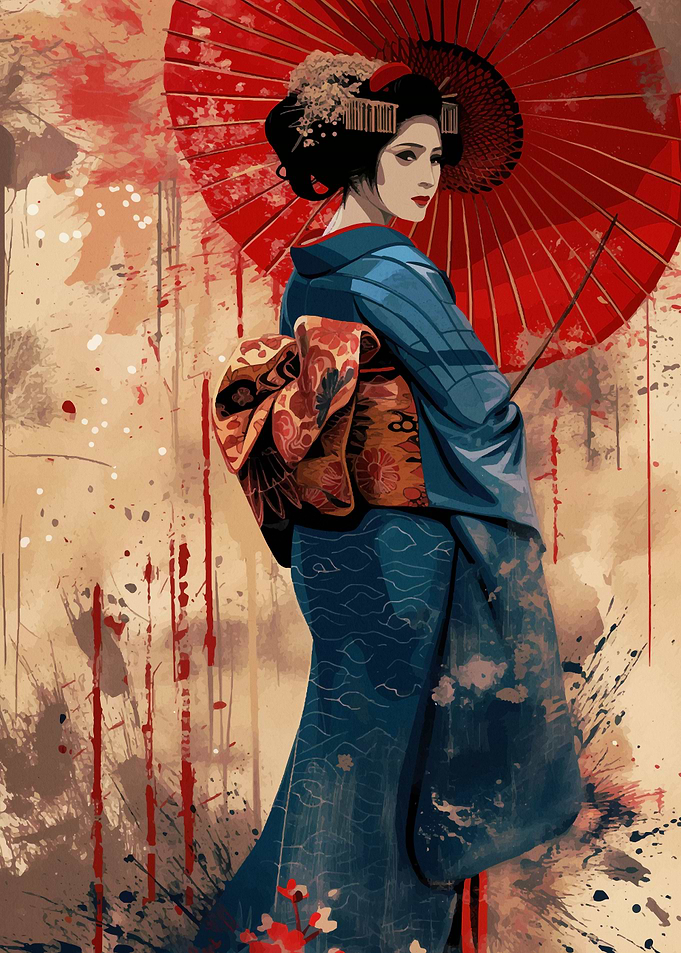 Geisha Japanese Samurai