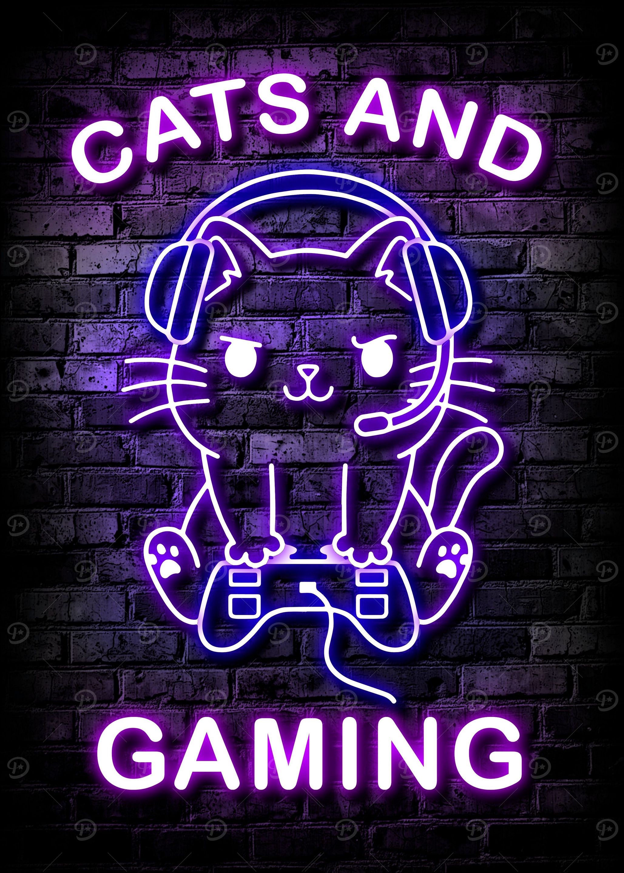Cats and Gaming Poster