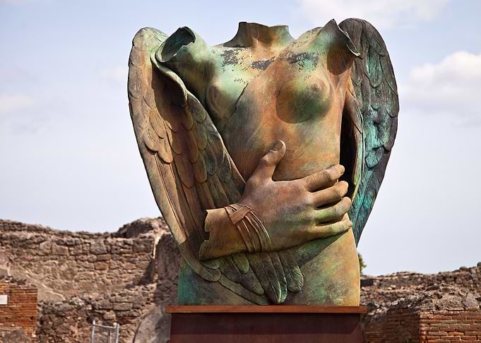 Woman with wings