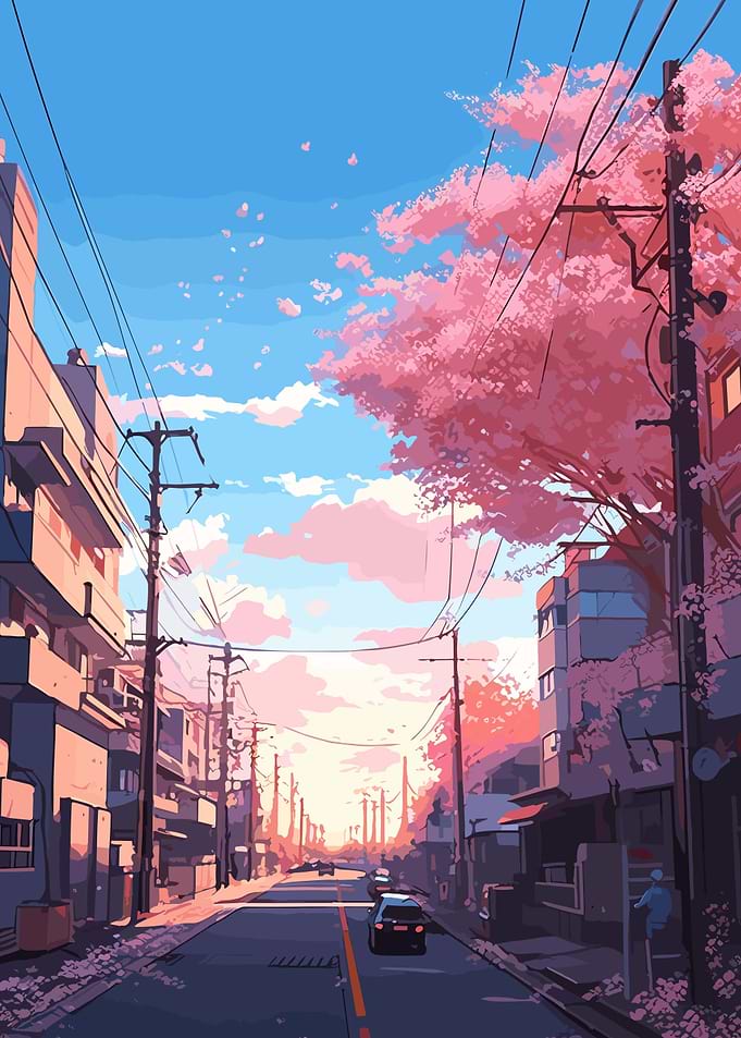 Japanese Street Sakura