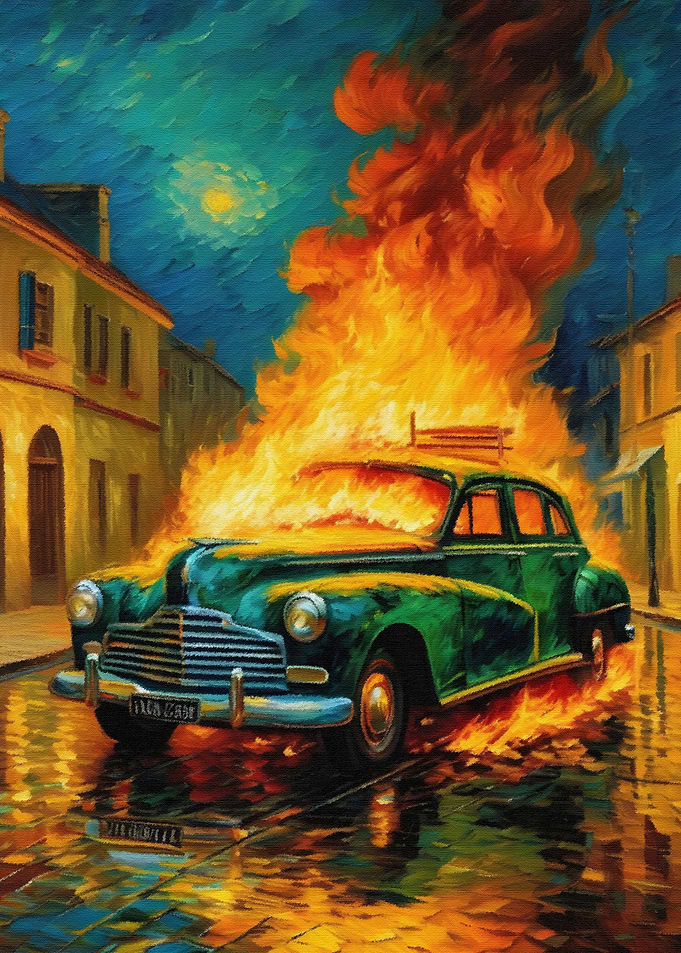 Burning Car